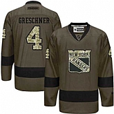 Glued New York Rangers #4 Ron Greschner Green Salute to Service NHL Jersey,baseball caps,new era cap wholesale,wholesale hats